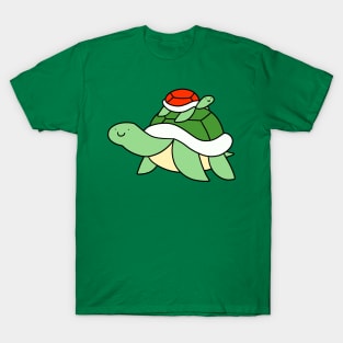 Big Turtle and Little Red Turtle T-Shirt